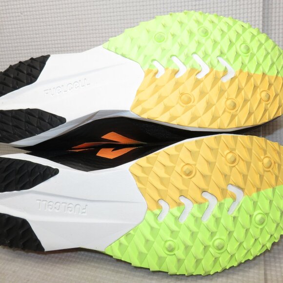 New Balance UXCR7LB5 FuelCell XC7 v5 Shoes Sneakers Black Bleached Lime 12.5 D - Picture 10 of 14